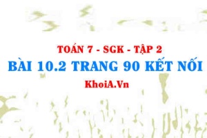 Bài 10.2 trang 90 Toán 7 Kết nối tri thức Tập 2
